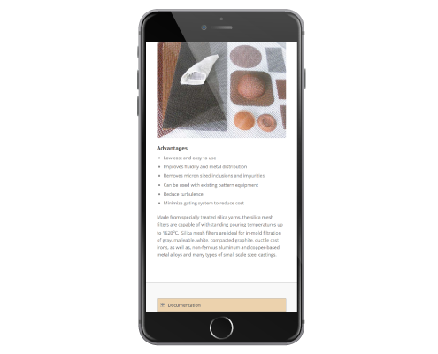 Mobile-friendly website design for Apogee Ceramics