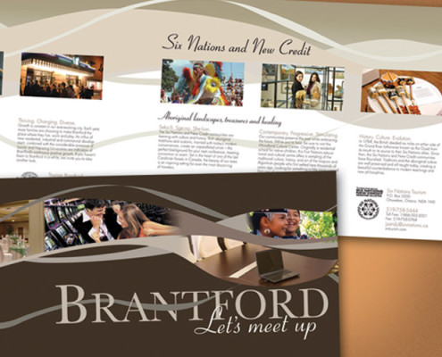 Brochure and graphic design by Mindspin Studio for City of Brantford, Hamilton, Ontario