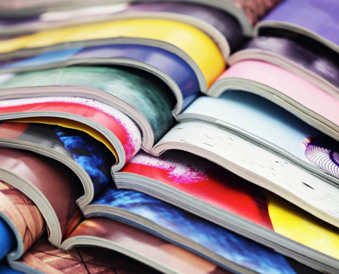 Printed magazines and print literature