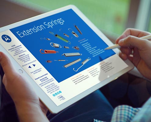 Mindspin designed an interactive pdf version of the Maverick Spring Makers brochure