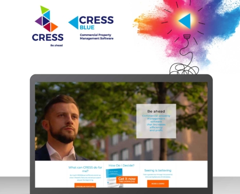 CRESSblue tech startup branding and marketing case study.