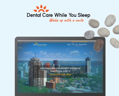 Dental Care branding and website design.
